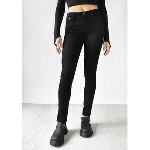 Just Black Petite Super Skinny Jeans with 5 Pockets - Jet Black, Size 28P